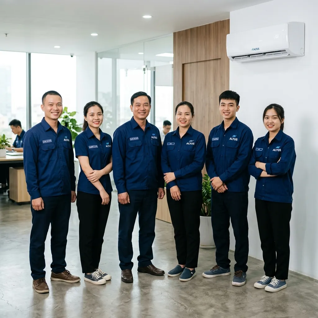 Đội ngũ kỹ sư và nhân viên nhiệt huyết tại văn phòng ALTUS Việt Nam