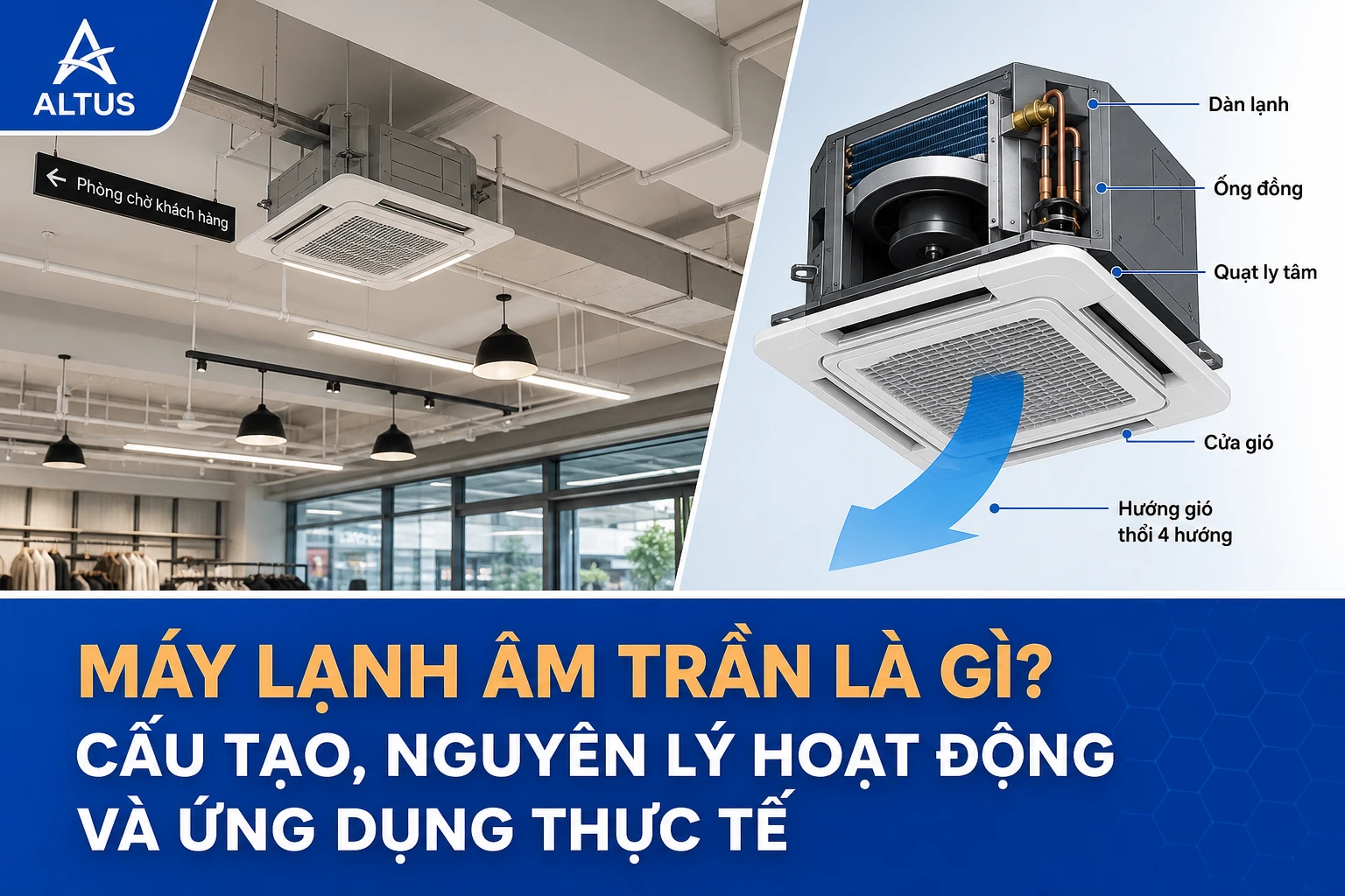 Cấu tạo máy lạnh âm trần