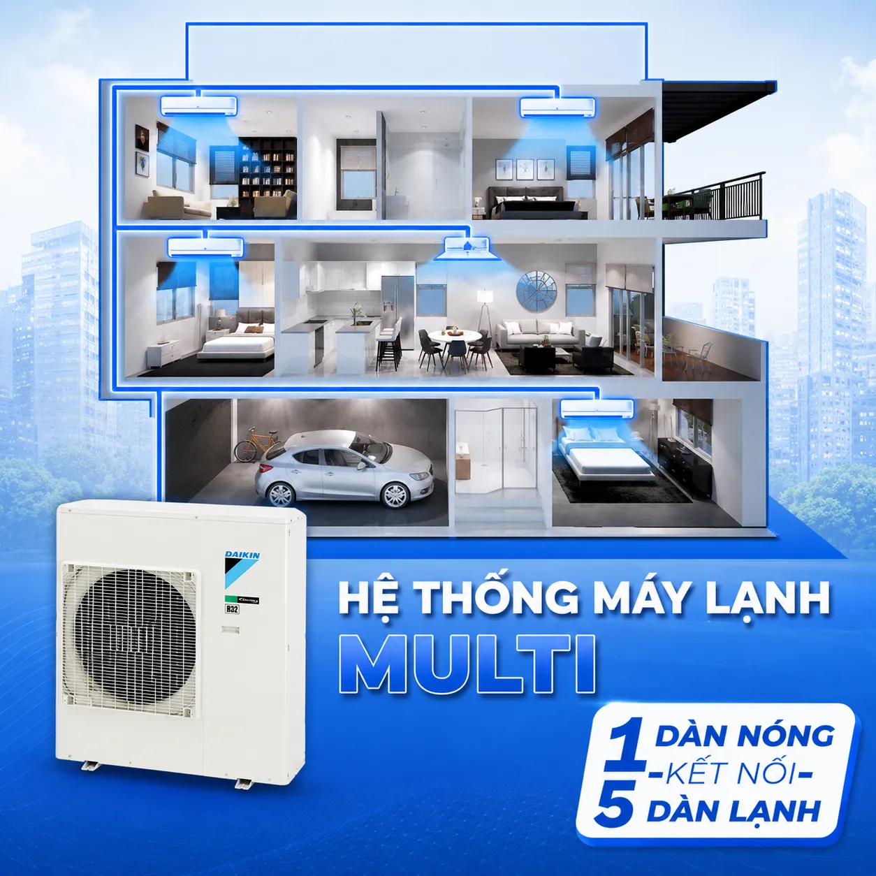 Hệ thống máy lạnh Multi
